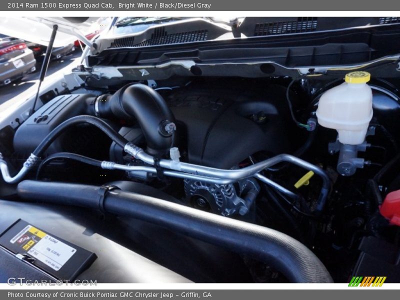 Bright White / Black/Diesel Gray 2014 Ram 1500 Express Quad Cab
