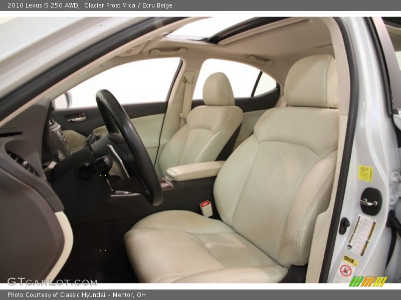 Glacier Frost Mica / Ecru Beige 2010 Lexus IS 250 AWD