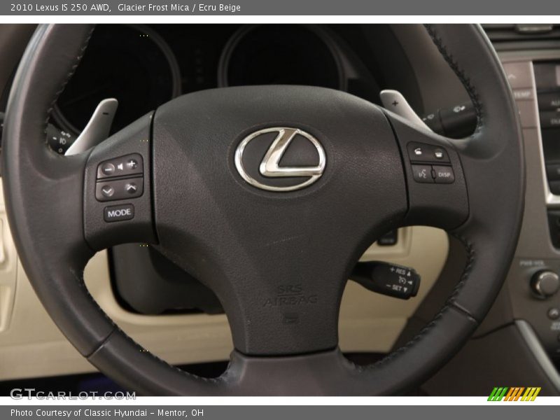 Glacier Frost Mica / Ecru Beige 2010 Lexus IS 250 AWD