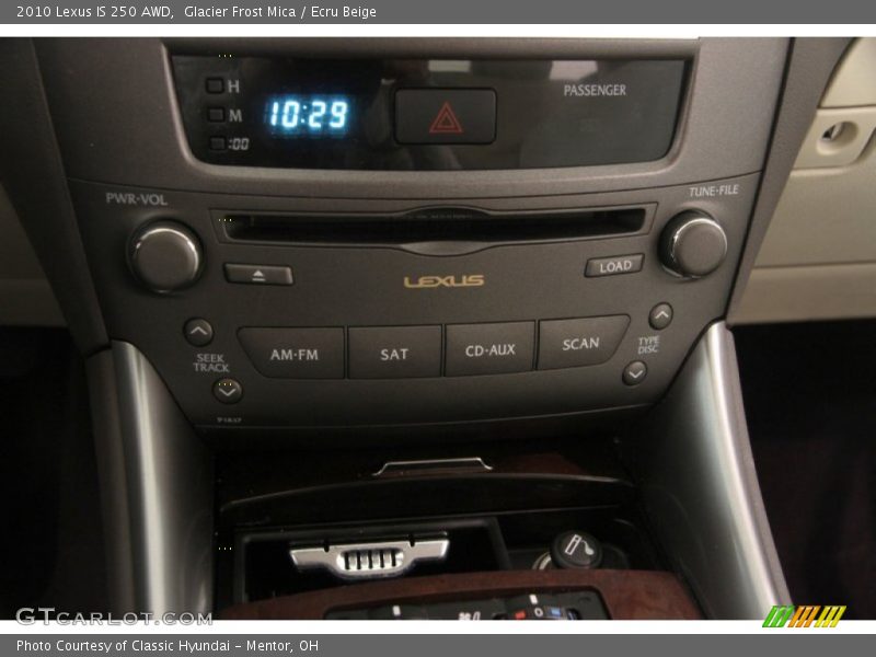 Glacier Frost Mica / Ecru Beige 2010 Lexus IS 250 AWD