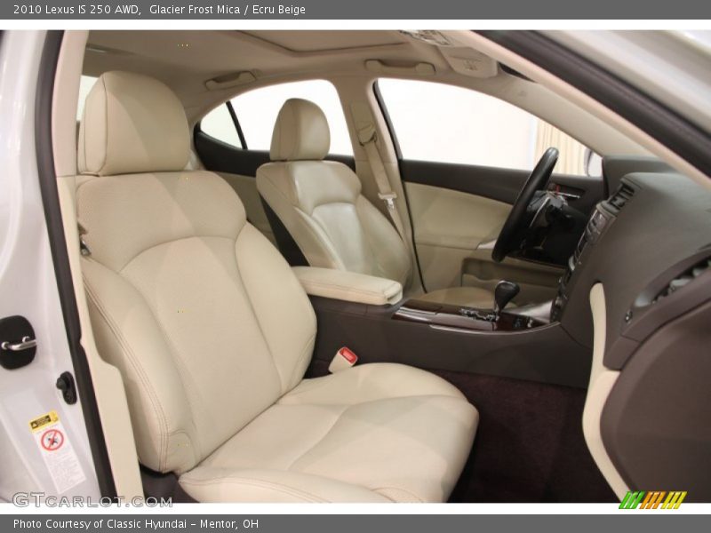 Glacier Frost Mica / Ecru Beige 2010 Lexus IS 250 AWD