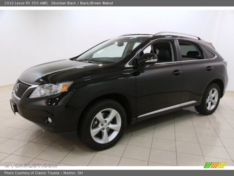 Obsidian Black / Black/Brown Walnut 2010 Lexus RX 350 AWD