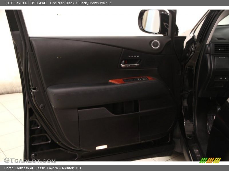 Obsidian Black / Black/Brown Walnut 2010 Lexus RX 350 AWD