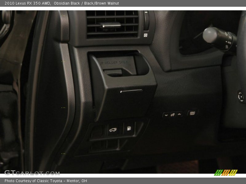 Obsidian Black / Black/Brown Walnut 2010 Lexus RX 350 AWD