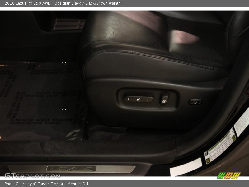 Obsidian Black / Black/Brown Walnut 2010 Lexus RX 350 AWD