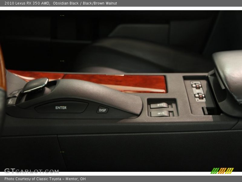 Obsidian Black / Black/Brown Walnut 2010 Lexus RX 350 AWD