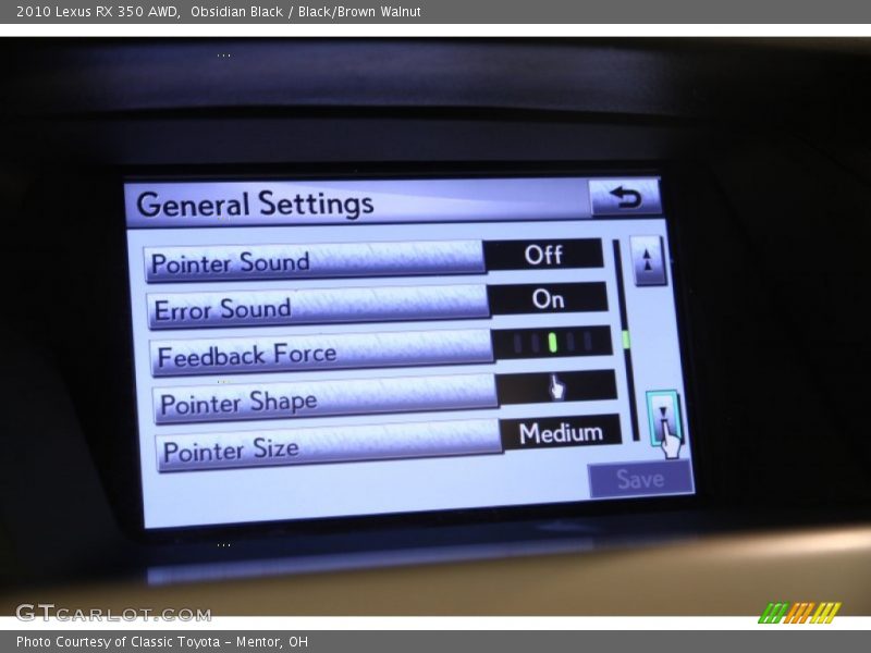 Obsidian Black / Black/Brown Walnut 2010 Lexus RX 350 AWD