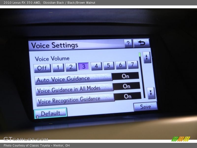 Obsidian Black / Black/Brown Walnut 2010 Lexus RX 350 AWD