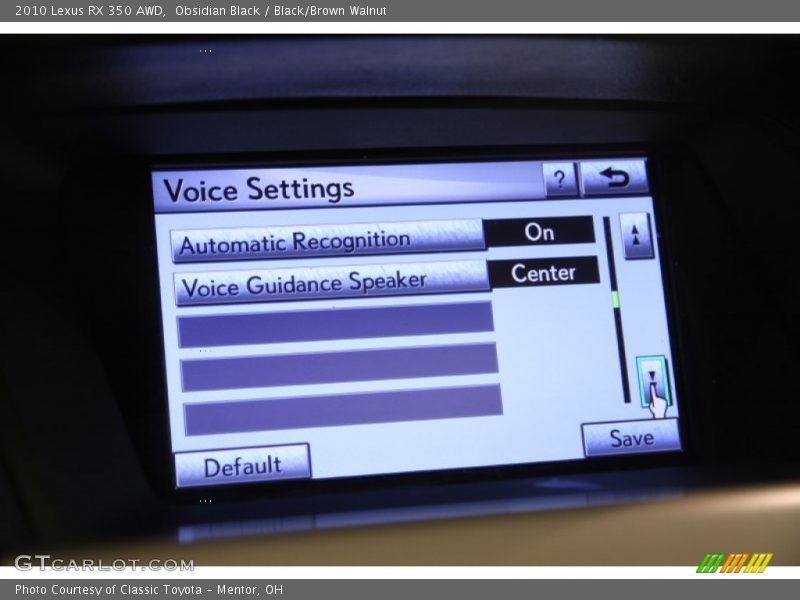 Obsidian Black / Black/Brown Walnut 2010 Lexus RX 350 AWD