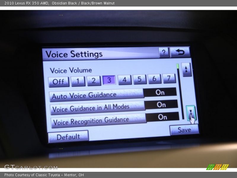 Obsidian Black / Black/Brown Walnut 2010 Lexus RX 350 AWD