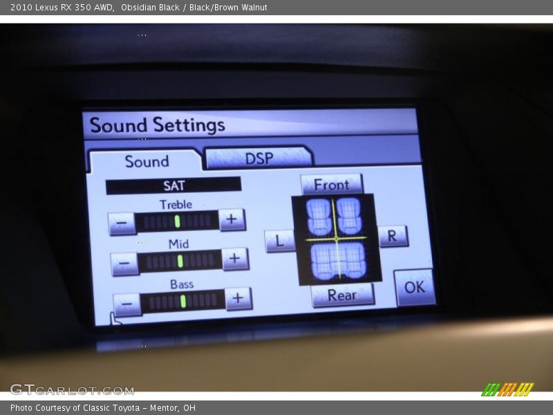 Obsidian Black / Black/Brown Walnut 2010 Lexus RX 350 AWD