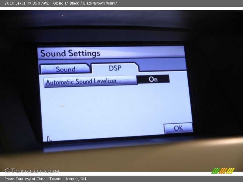 Obsidian Black / Black/Brown Walnut 2010 Lexus RX 350 AWD