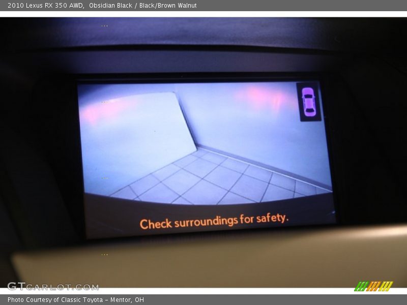 Obsidian Black / Black/Brown Walnut 2010 Lexus RX 350 AWD