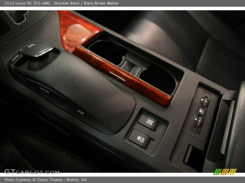 Obsidian Black / Black/Brown Walnut 2010 Lexus RX 350 AWD