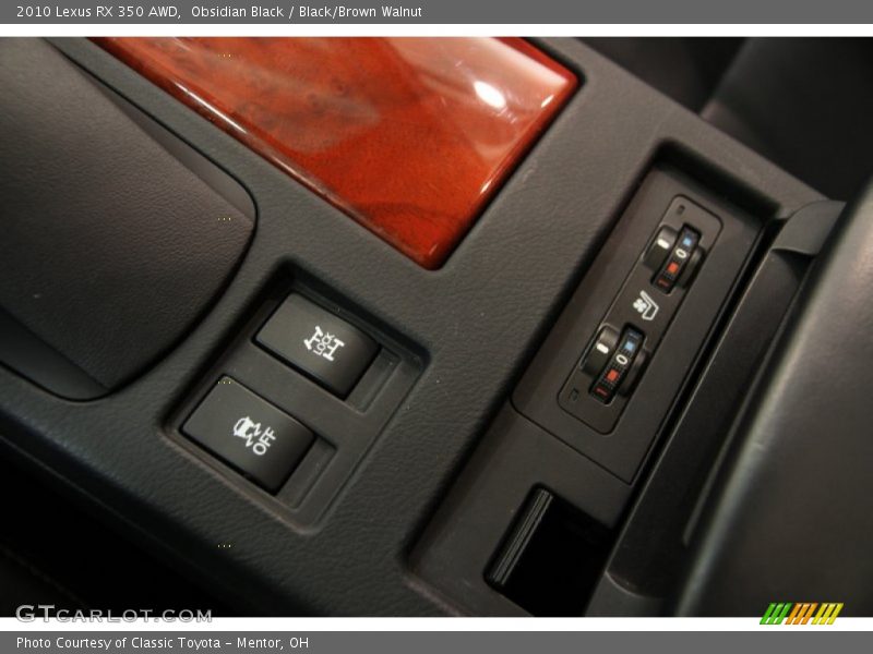 Obsidian Black / Black/Brown Walnut 2010 Lexus RX 350 AWD