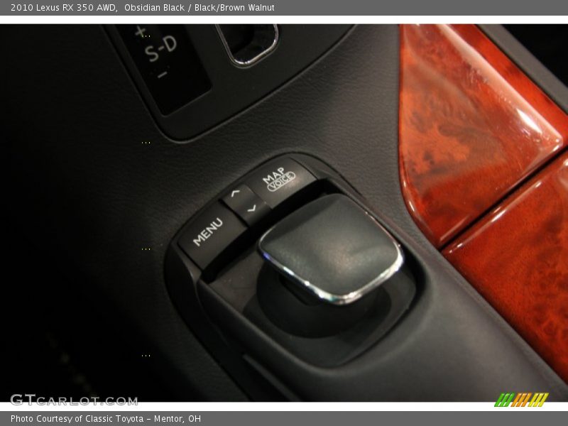 Obsidian Black / Black/Brown Walnut 2010 Lexus RX 350 AWD