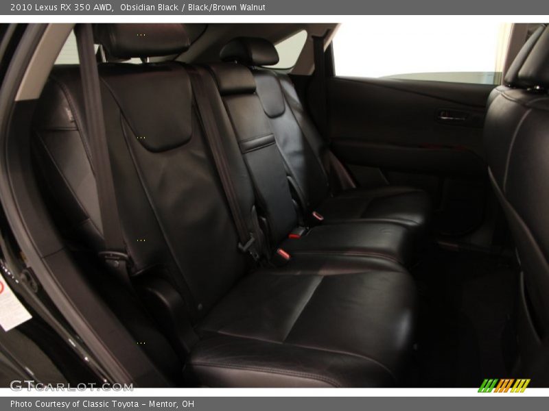 Obsidian Black / Black/Brown Walnut 2010 Lexus RX 350 AWD
