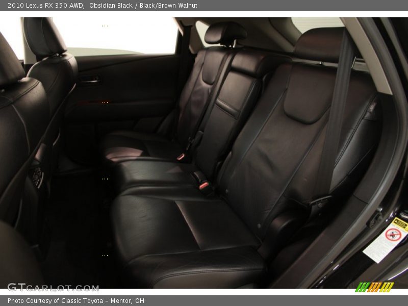 Obsidian Black / Black/Brown Walnut 2010 Lexus RX 350 AWD