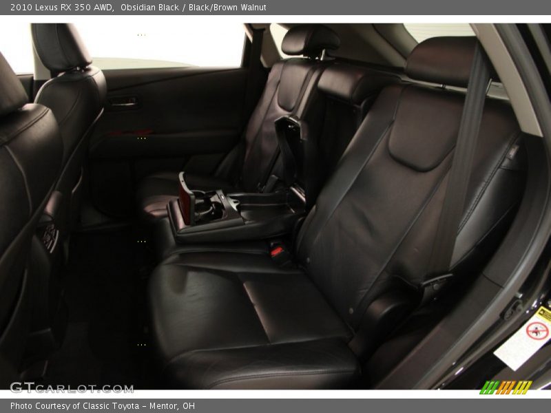 Obsidian Black / Black/Brown Walnut 2010 Lexus RX 350 AWD