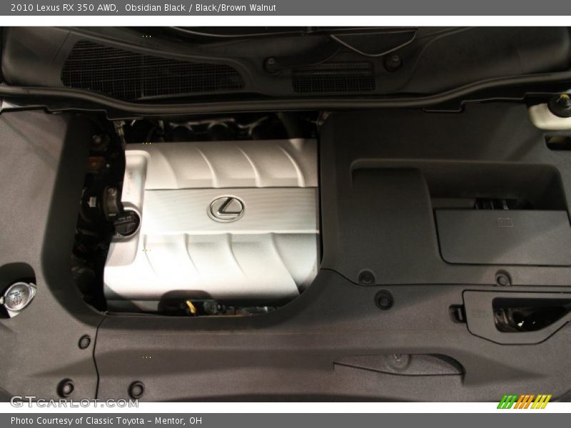 Obsidian Black / Black/Brown Walnut 2010 Lexus RX 350 AWD