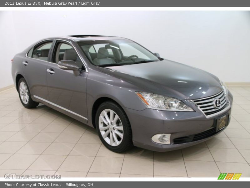 Nebula Gray Pearl / Light Gray 2012 Lexus ES 350
