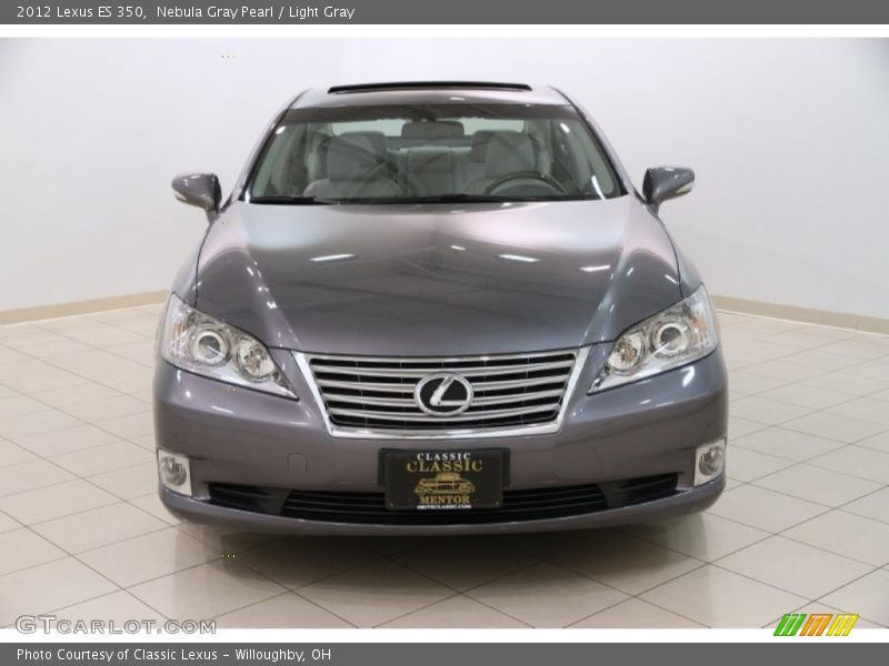 Nebula Gray Pearl / Light Gray 2012 Lexus ES 350