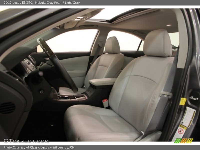 Nebula Gray Pearl / Light Gray 2012 Lexus ES 350