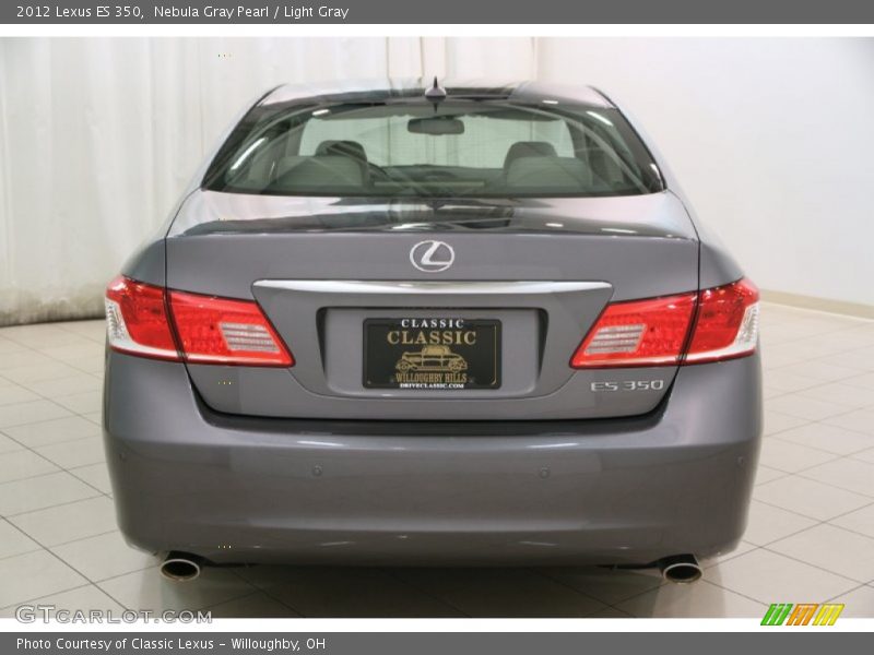 Nebula Gray Pearl / Light Gray 2012 Lexus ES 350
