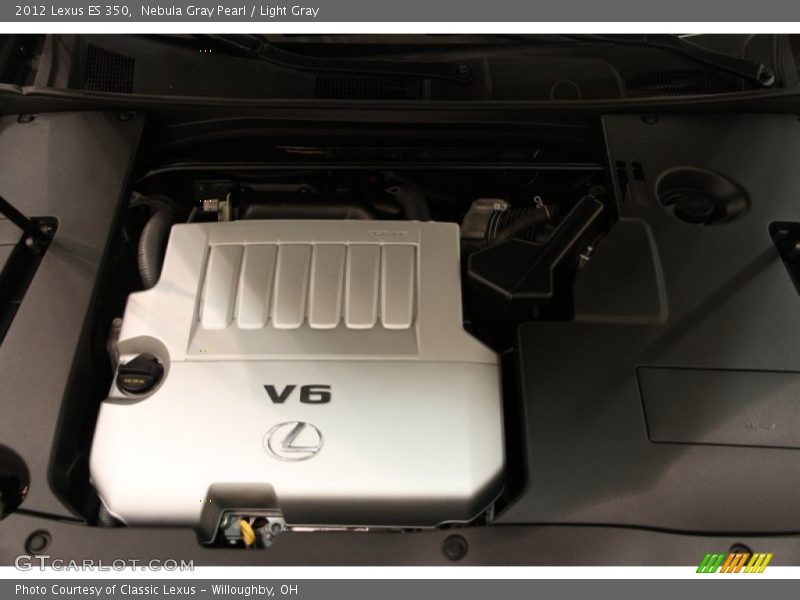Nebula Gray Pearl / Light Gray 2012 Lexus ES 350