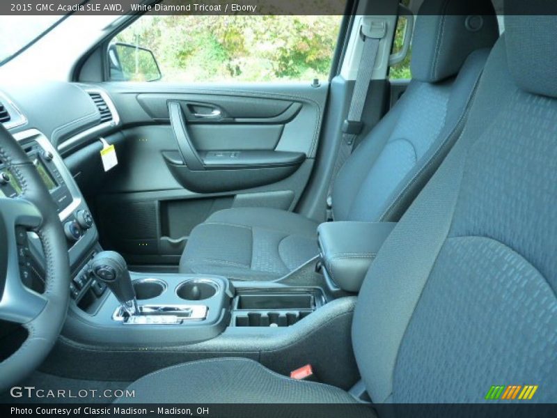White Diamond Tricoat / Ebony 2015 GMC Acadia SLE AWD