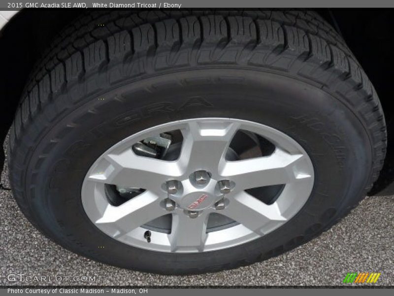 White Diamond Tricoat / Ebony 2015 GMC Acadia SLE AWD