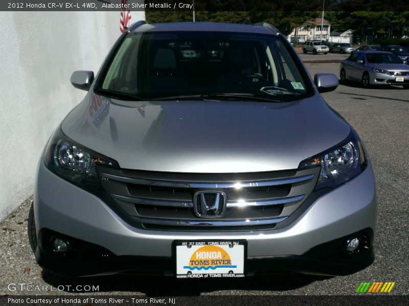 Alabaster Silver Metallic / Gray 2012 Honda CR-V EX-L 4WD