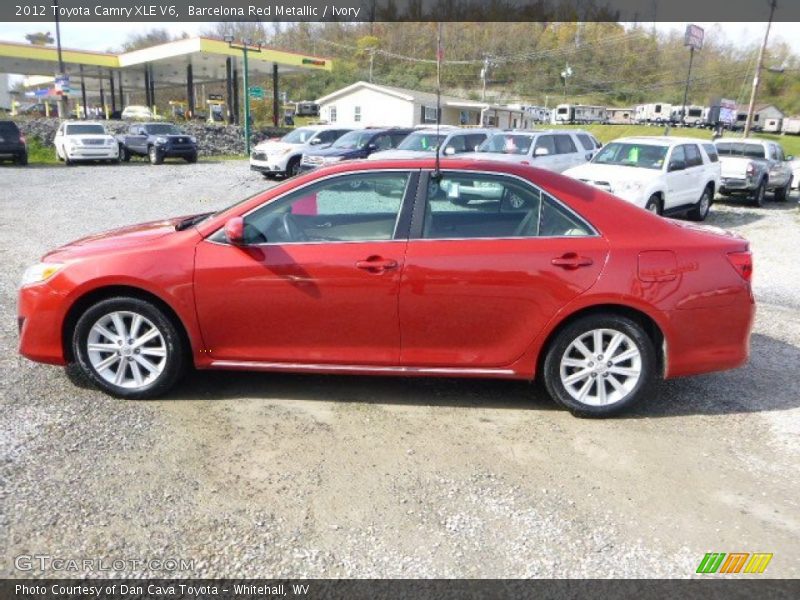 Barcelona Red Metallic / Ivory 2012 Toyota Camry XLE V6