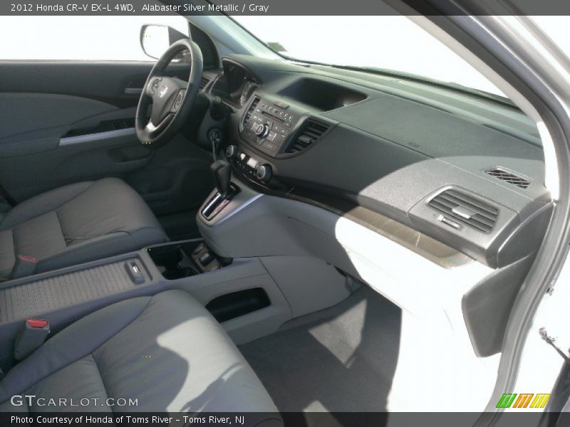Alabaster Silver Metallic / Gray 2012 Honda CR-V EX-L 4WD