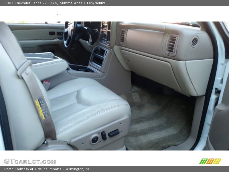 Summit White / Tan/Neutral 2003 Chevrolet Tahoe Z71 4x4