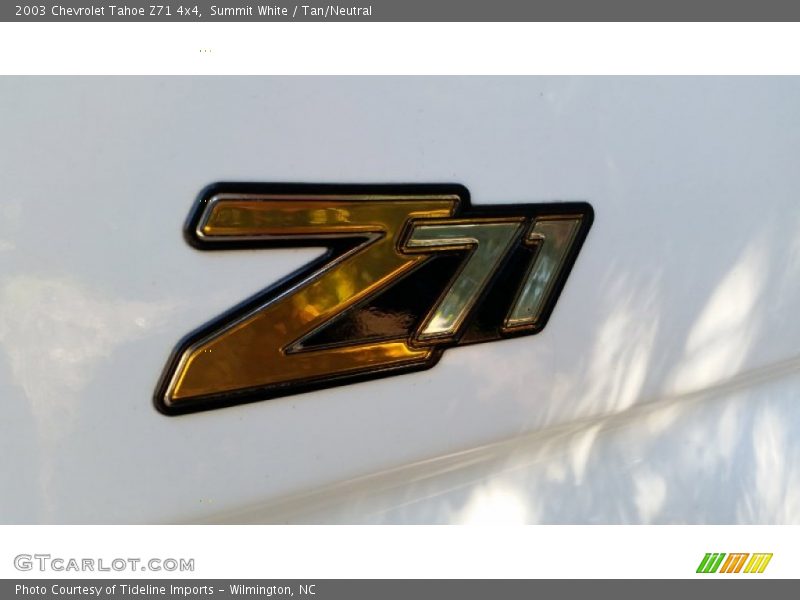 Summit White / Tan/Neutral 2003 Chevrolet Tahoe Z71 4x4