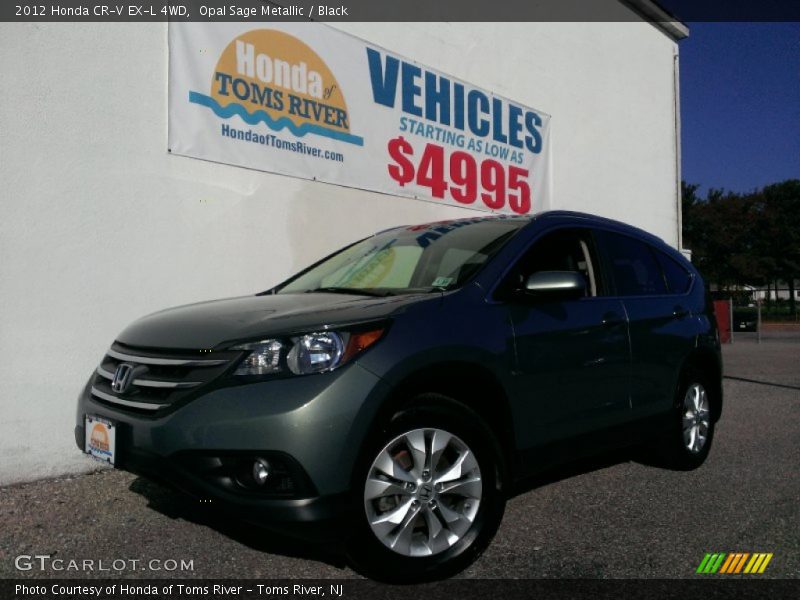 Opal Sage Metallic / Black 2012 Honda CR-V EX-L 4WD