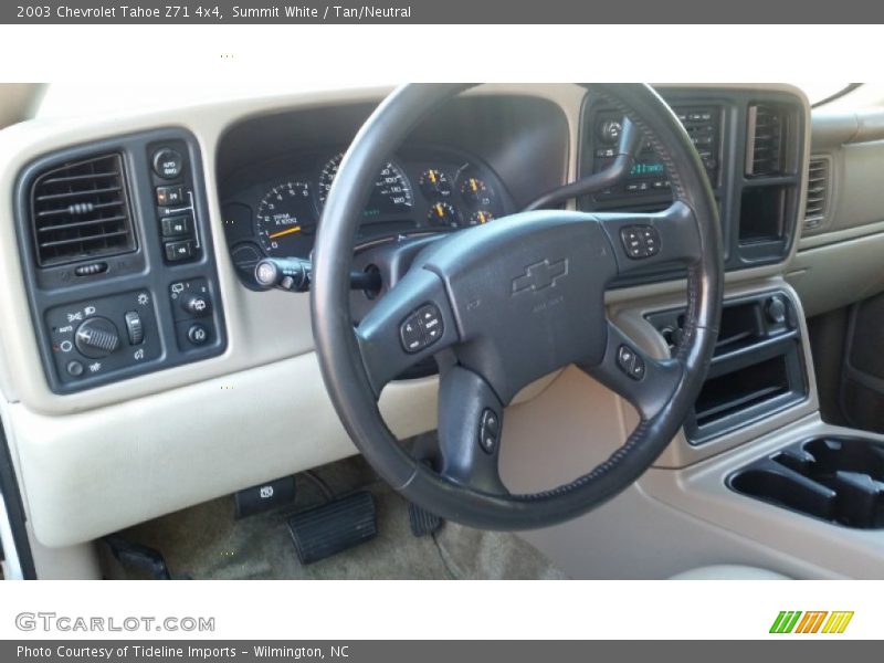 Summit White / Tan/Neutral 2003 Chevrolet Tahoe Z71 4x4