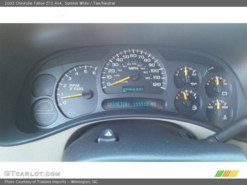 Summit White / Tan/Neutral 2003 Chevrolet Tahoe Z71 4x4
