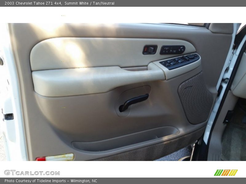 Summit White / Tan/Neutral 2003 Chevrolet Tahoe Z71 4x4