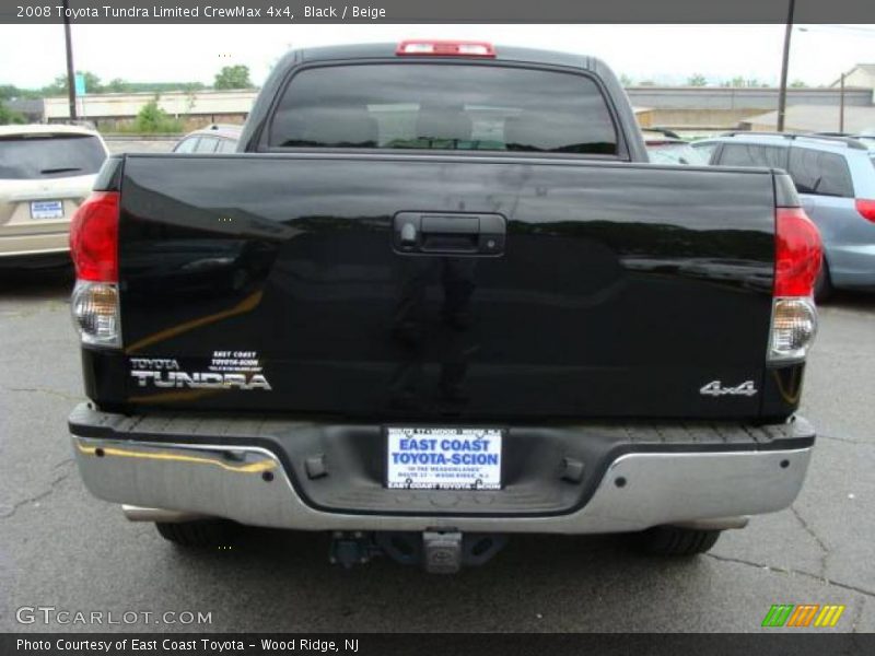 Black / Beige 2008 Toyota Tundra Limited CrewMax 4x4