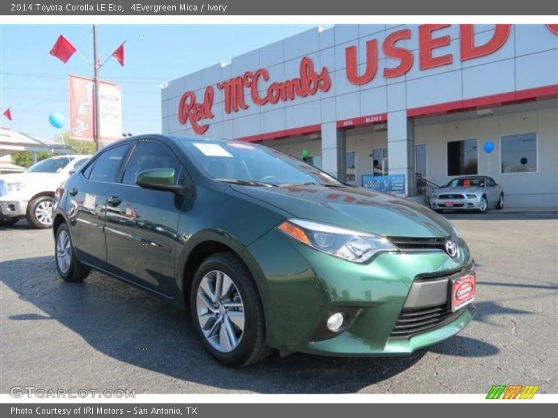 4Evergreen Mica / Ivory 2014 Toyota Corolla LE Eco