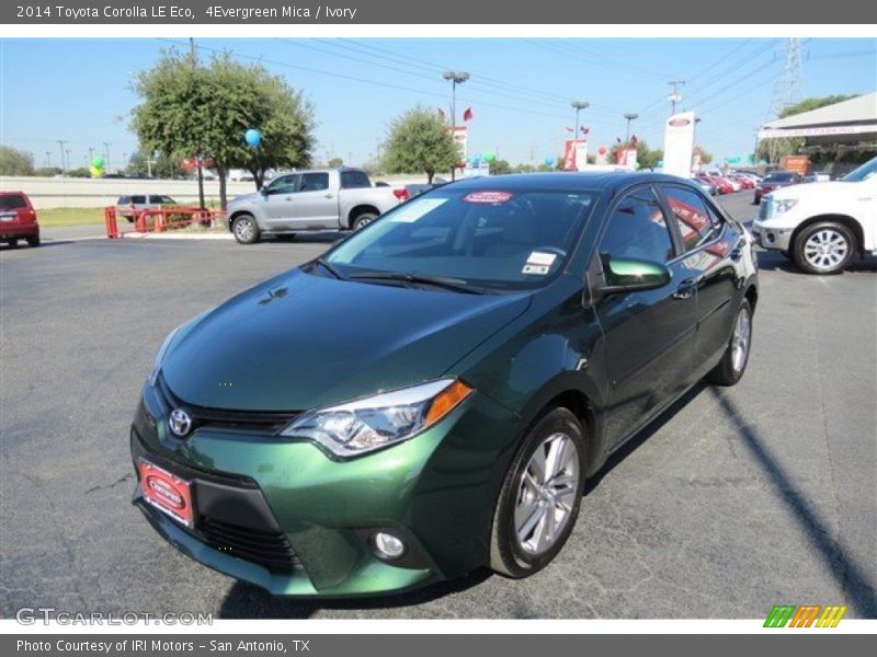 4Evergreen Mica / Ivory 2014 Toyota Corolla LE Eco