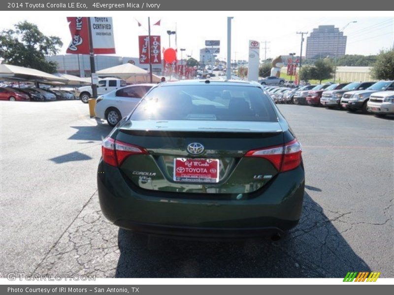 4Evergreen Mica / Ivory 2014 Toyota Corolla LE Eco