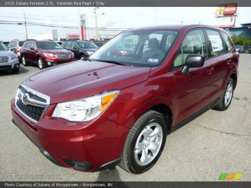 Venetian Red Pearl / Gray 2015 Subaru Forester 2.5i