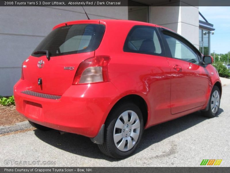 Absolutely Red / Dark Charcoal 2008 Toyota Yaris S 3 Door Liftback