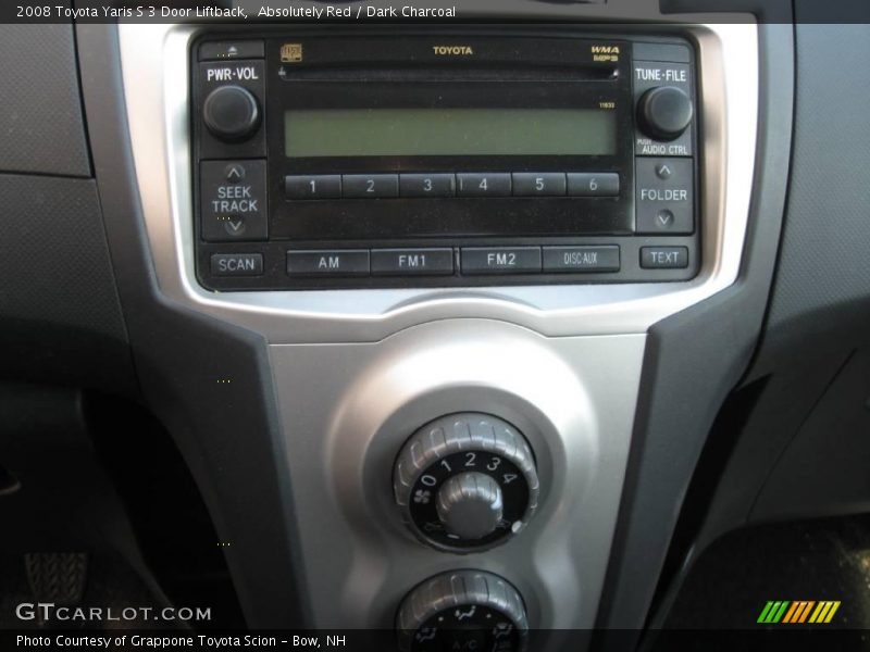 Absolutely Red / Dark Charcoal 2008 Toyota Yaris S 3 Door Liftback