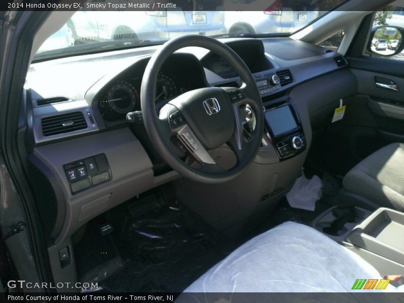 Smoky Topaz Metallic / Truffle 2014 Honda Odyssey EX