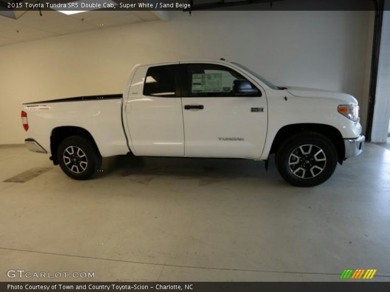 Super White / Sand Beige 2015 Toyota Tundra SR5 Double Cab