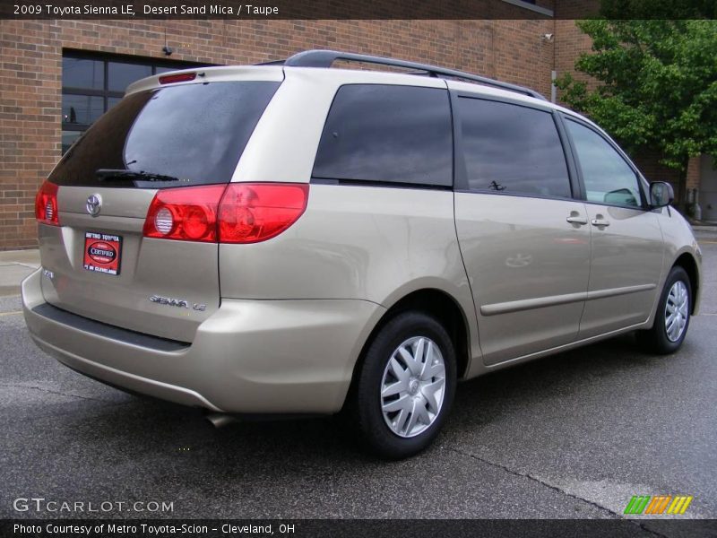 Desert Sand Mica / Taupe 2009 Toyota Sienna LE